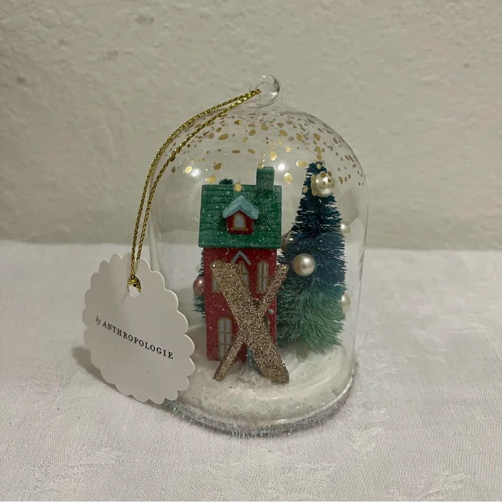 Anthropologie #2 NIB “X” Home for the Holidays Monogram Ornament. Sold Out - Picture 2 of 11